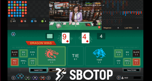 SBOTOP Peraturan Taruhan SBO Live Dealer Dragon Tiger Terbaru