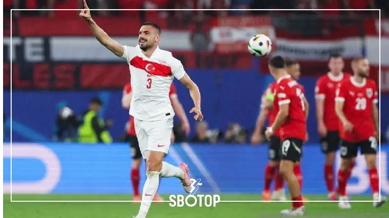 SBOTOP: Dwigol Merih Demiral Bawa Turki ke Perempat Final Piala Eropa