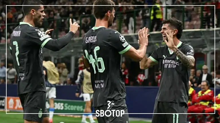 SBOTOP Milan 3-1 Club Brugge: Pulisic Tampil Gemilang | Cetak Gol Bersejarah di Liga Champions